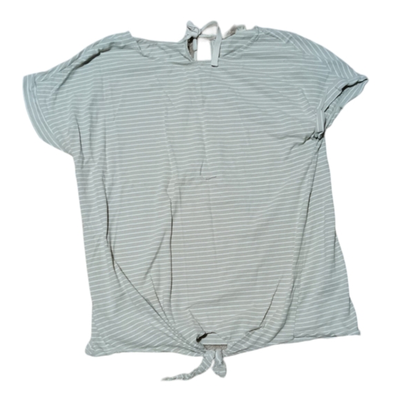 Listicle oversized striped short sleeve t-shirt with tie accent size S - Picture 1 of 5